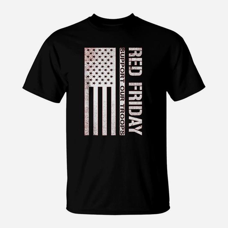 Support Our Troops Red Friday Zip T-Shirt