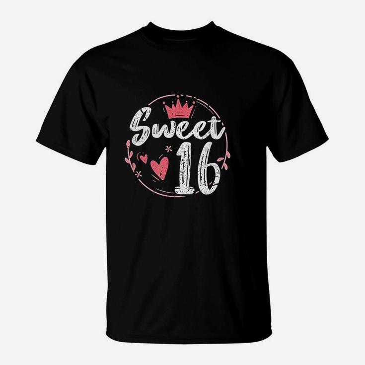 Sweet 16 Funny 16Th Birthday Party Teen Girl T-Shirt