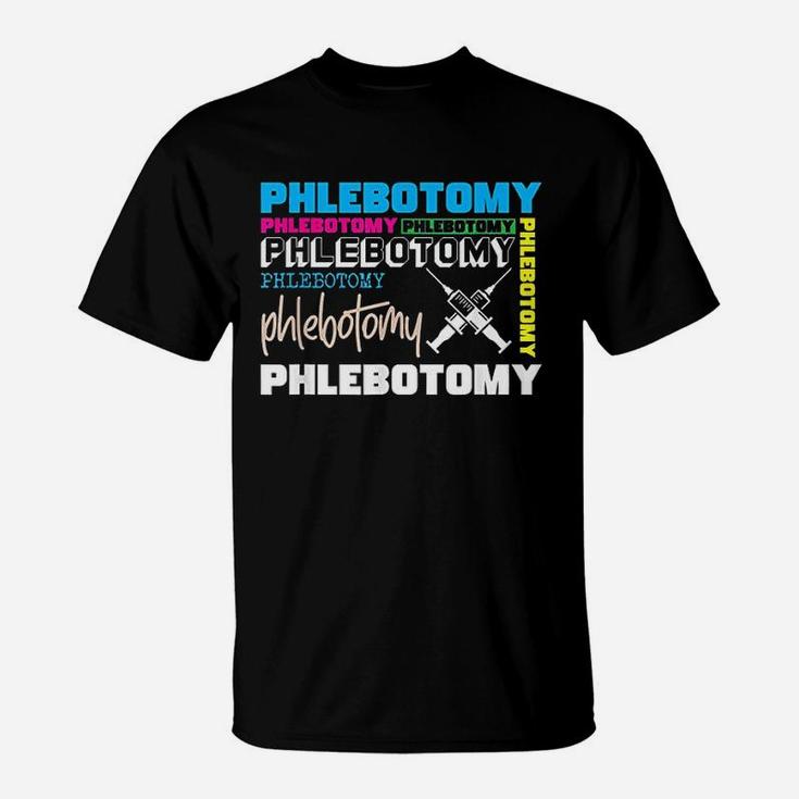 Syringe Phlebotomy Blood Donor T-Shirt