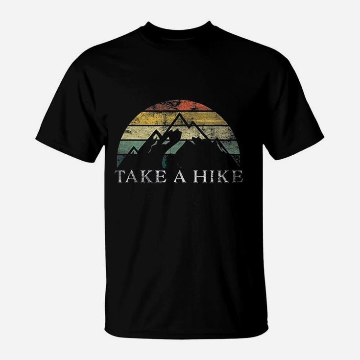 Take A Hike Retro Weathered Outdoor Hiking T-Shirt
