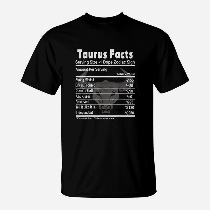Taurus Facts  Funny Taurus T-Shirt