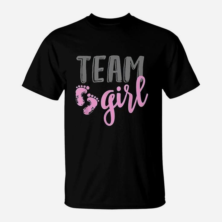 Team Girl Gender Reveal Baby Shower T-Shirt