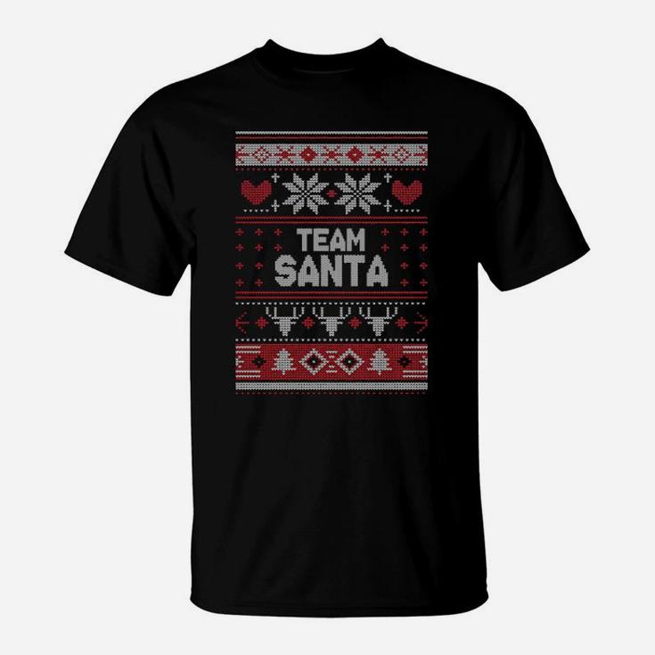 Team Santa Family Matching Ugly T-Shirt