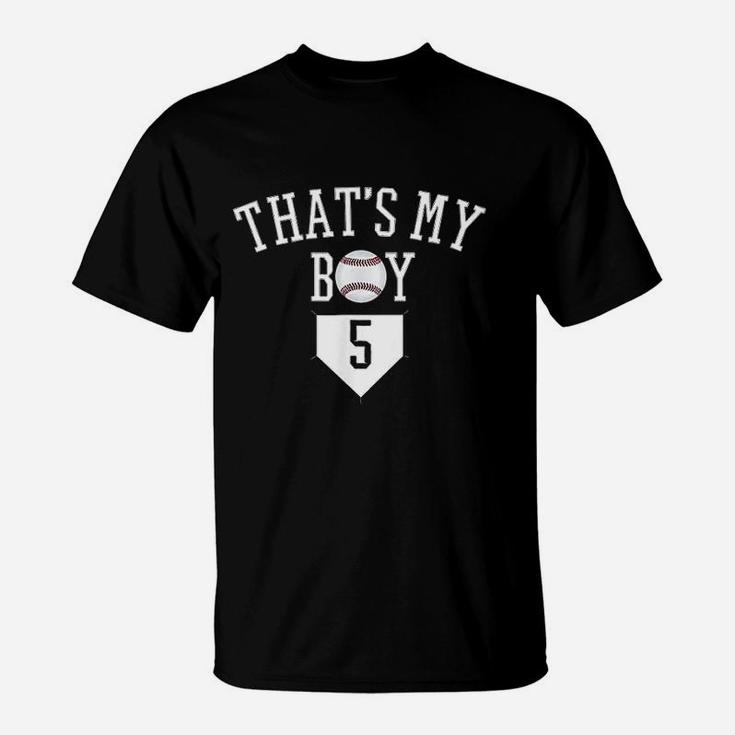 Thats My Boy Baseball Number T-Shirt