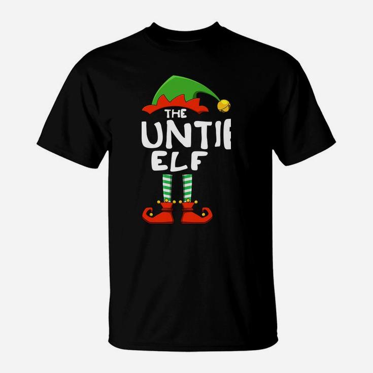 The Auntie Elf Funny Matching Family Christmas Sweatshirt T-Shirt