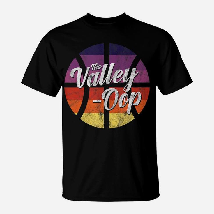 The Valley Oop Phoenix Basketball Retro Sunset Basketball T-Shirt