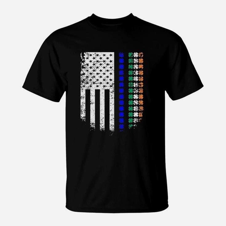 Thin Blue Line Us Flag T-Shirt