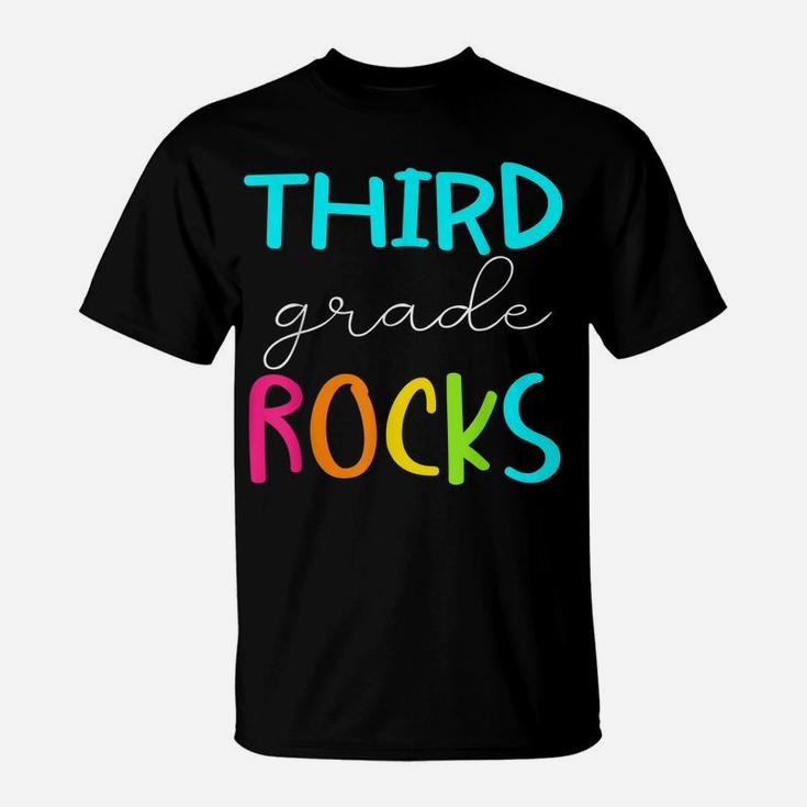 Third Grade Rocks Shirt Team 3Rd Grade Teacher T-Shirt
