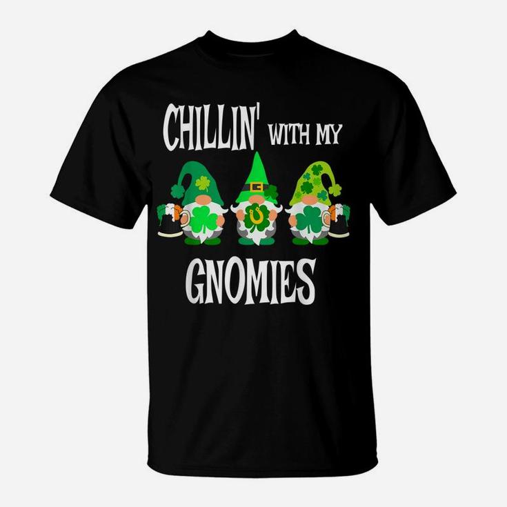 Three Gnome Saint Patricks St Paddys Clover Leaf Beer T-Shirt