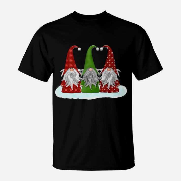 Three Nordic Gnomes Christmas T-Shirt