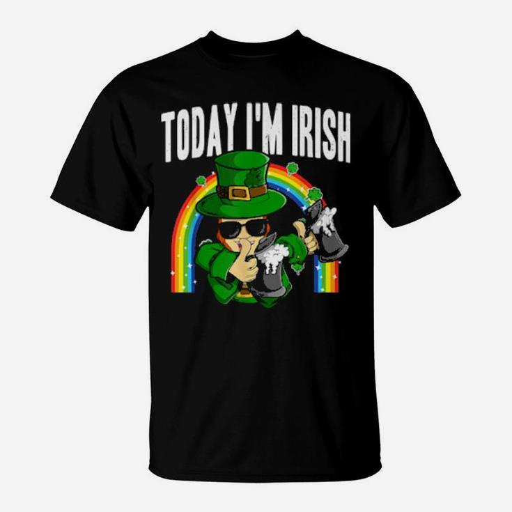Today Im Irish St Patricks Day Leprechaun Beer T-Shirt
