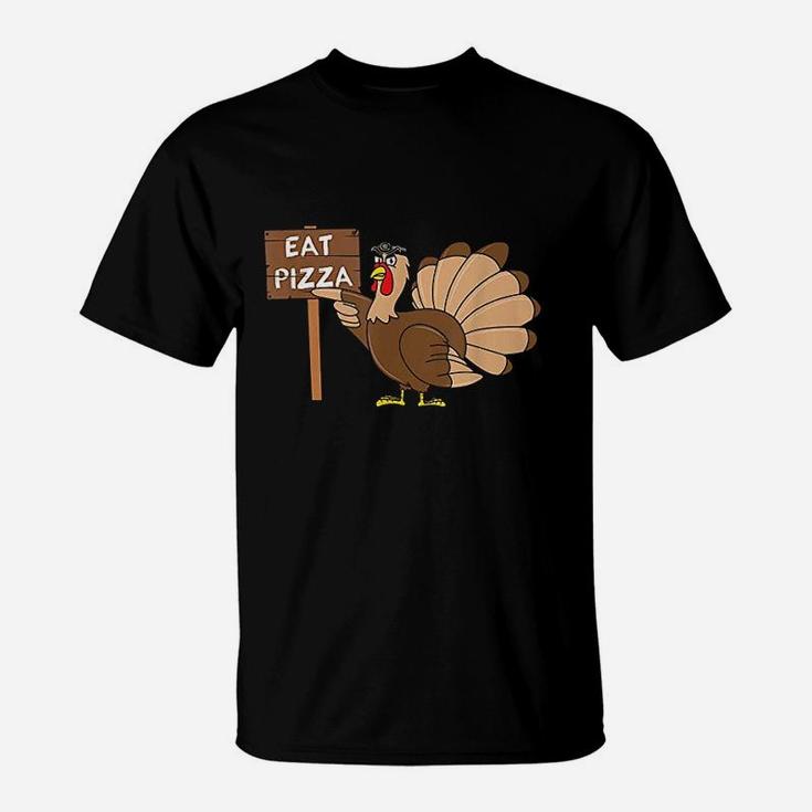 Turkey Eat Pizza  Vegan Funny Thanksgiving T-Shirt