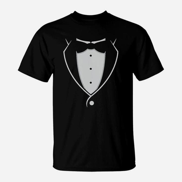 Tuxedo With Black Bow Tie Funny T-Shirt