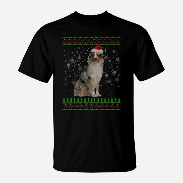 Ugly Christmas Aussie Dog Xmas Merry Christmas Gifts Sweatshirt T-Shirt