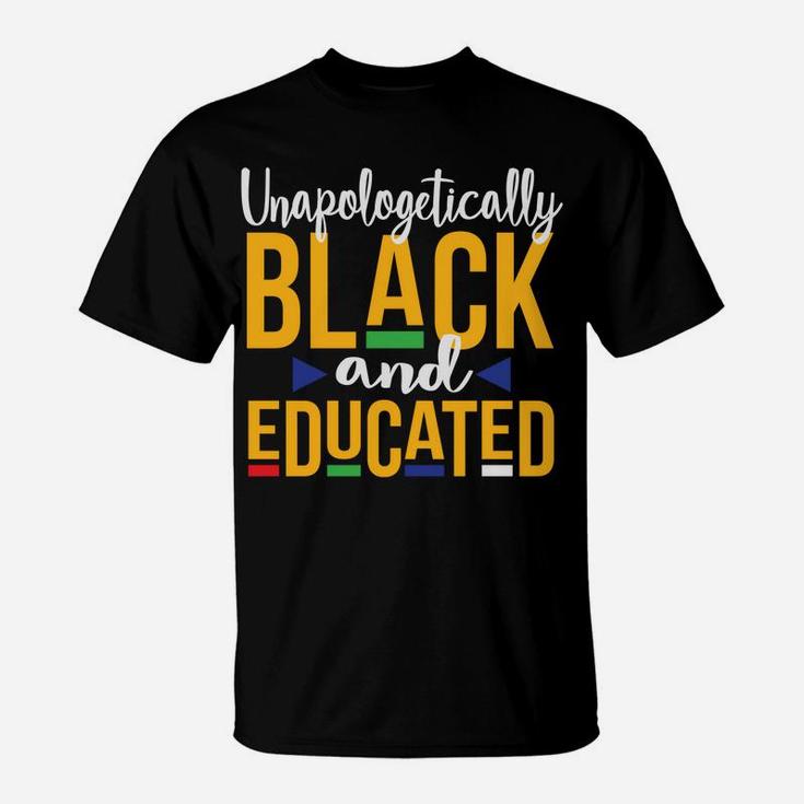 Unapologetically Black Educated Dop E Melanin Christmas Gift T-Shirt