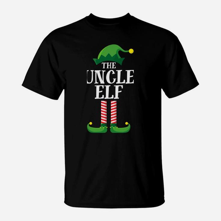 Uncle Elf Matching Family Group Christmas Party Pajama T-Shirt