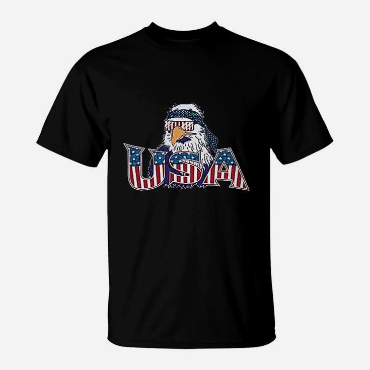 Usa Epic Patriot Bald Eagle 4Th Of July Patriotic Heather Royal Blue T-Shirt