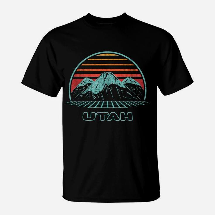 Utah Retro Mountain Hiking 80S Style T-Shirt