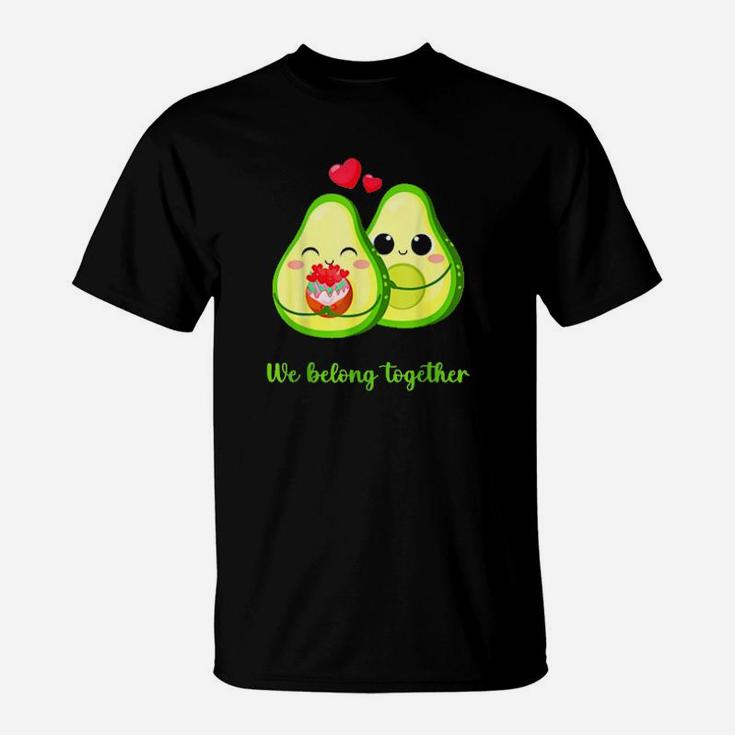 Valentine Day Cute In Love Avocados T-Shirt