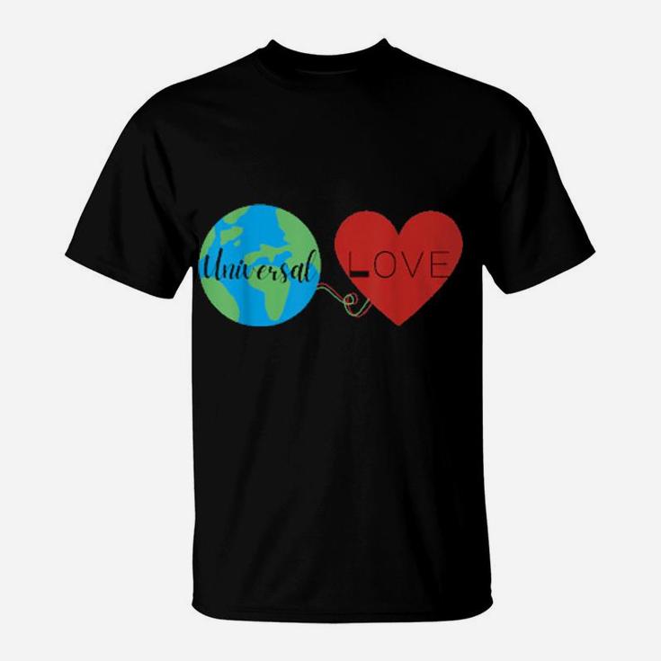 Valentines Day Love Is Universal Diverse February T-Shirt