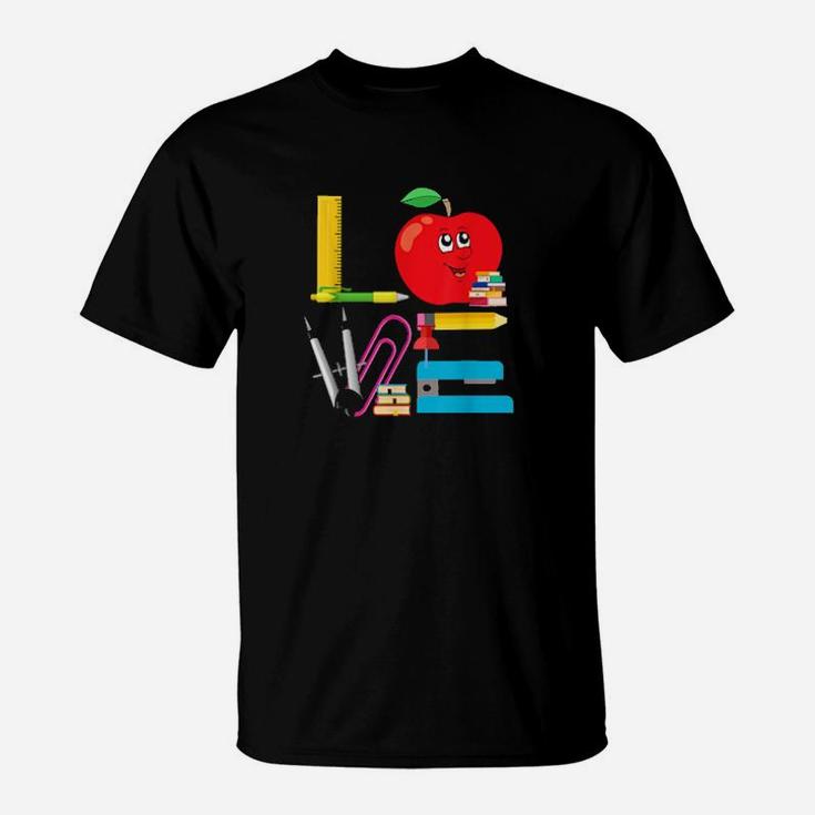 Valentines Day Teacher Love School Teaching T-Shirt