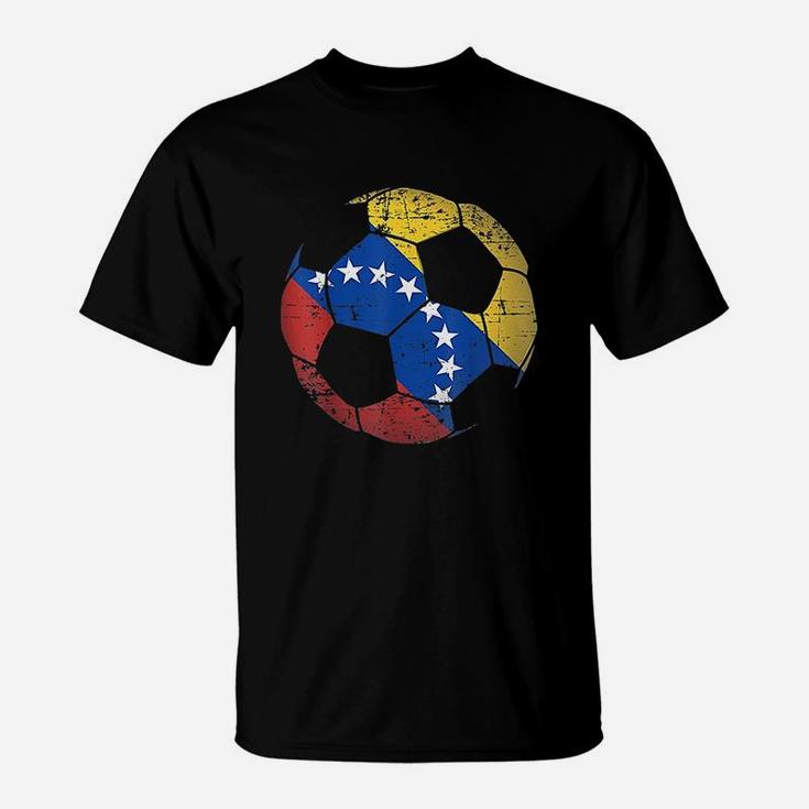 Venezuela Soccer Ball Flag Jersey T-Shirt