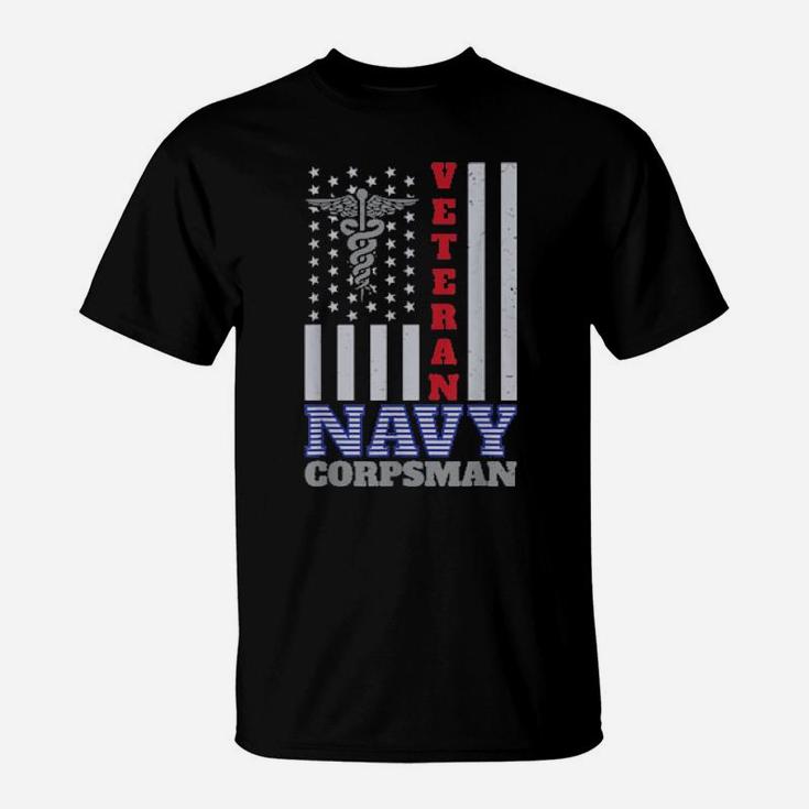 Veteran Navy Corpsman Patriotic Patriot 4Th Of July T-Shirt