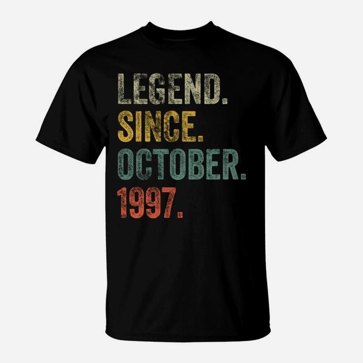 Vintage 1997 24Th Birthday Legend Since October 1997 Sweatshirt T-Shirt