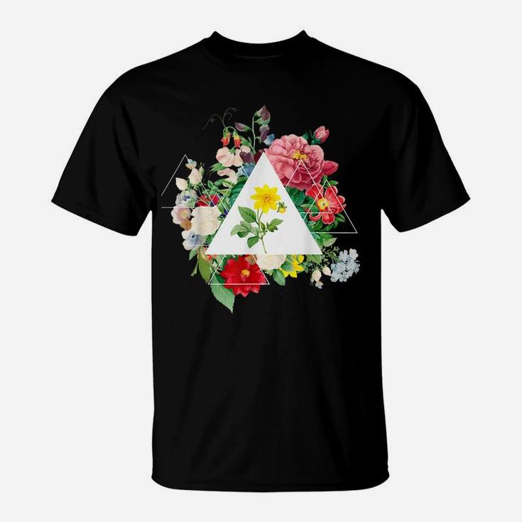 Vintage Botanical Beautiful Floral Flower Power T-Shirt