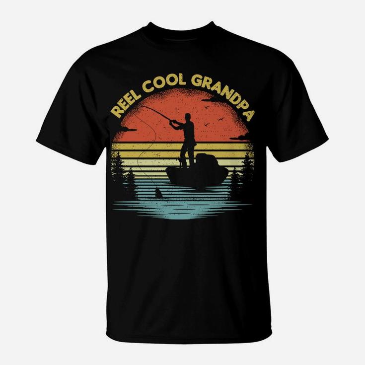 Vintage Fishing Lover Retro Reel Cool Grandpa Fishing Sweatshirt T-Shirt