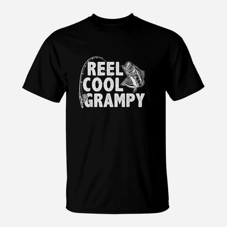 Vintage Reel Cool Grampy Loves Fishing Gift Father Day T-Shirt
