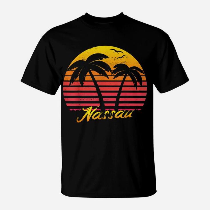 Vintage Retro Summer Vacation Bahamas Nassau Beach T-Shirt