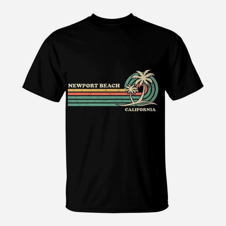 Vintage Retro Summer Vacation California Newport Beach T-Shirt