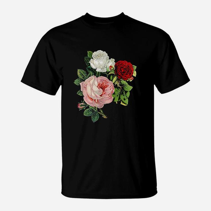 Vintage Roses Flower T-Shirt