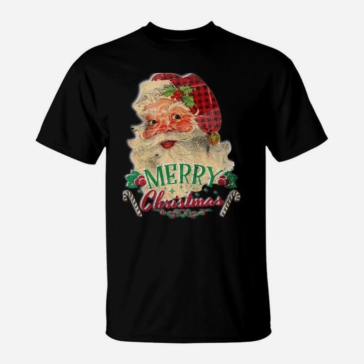 Vintage Santa Claus St Nicholas Old Fashioned Christmas Sweatshirt T-Shirt