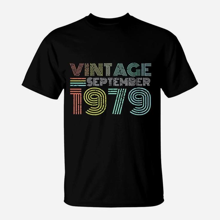 Vintage September 1979 42 Years Old Birthday T-Shirt