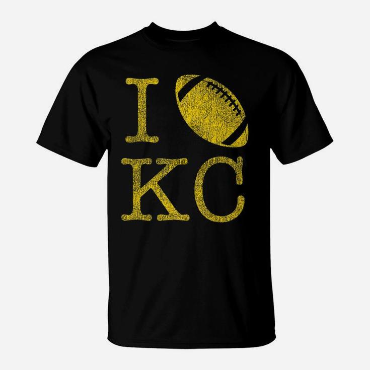 Vintage Sunday Funday Tshirt I Love Kansas City Kc Football T-Shirt