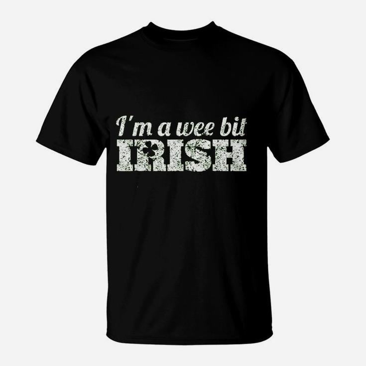 Wee Bit Irish Funny Irish Heritage St Paddys T-Shirt