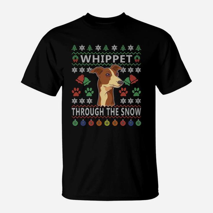 Whippet Ugly Christmas Sweatshirt Greyhound Dogs Gift Ideas T-Shirt