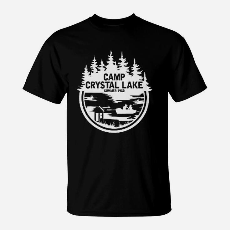 White Camp Crystal Lake Retro Nj 80S Horror Movie Jason T-Shirt
