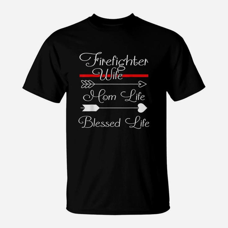 Wife Mom Life Blessed Life T-Shirt