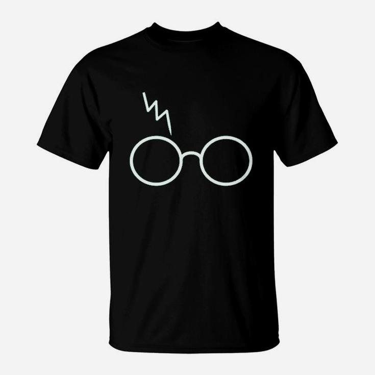 Wizard Hp Glasses Scar Lightning T-Shirt