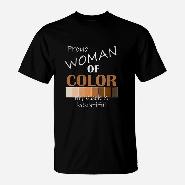 Woman Of Color My Black Is Beautiful African Queen T-Shirt