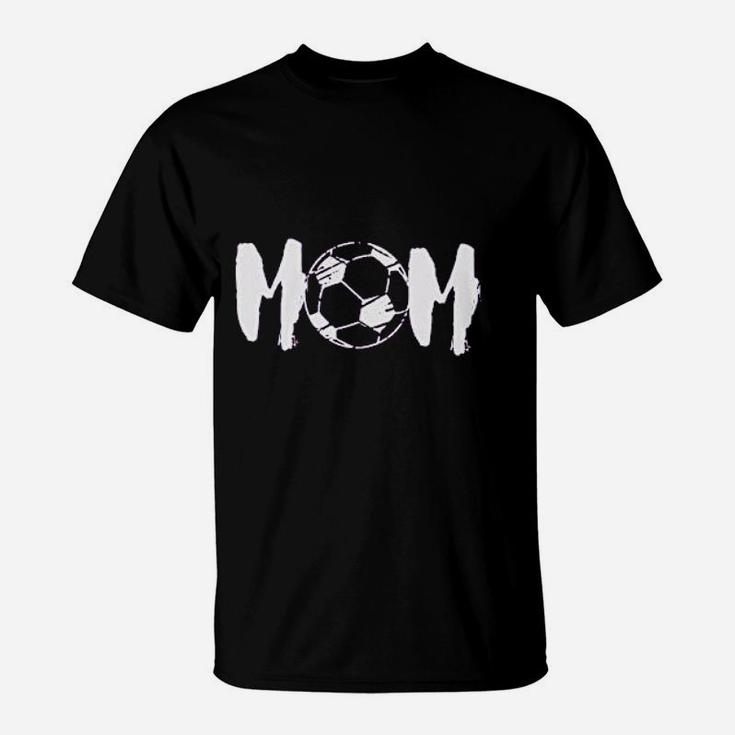 Women Soccer Mom Motherhood Graphic Off Shoulder Tops T-Shirt