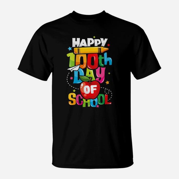 Womens 100Th Day Of School Gift For Teachers Happy 100 Days T-Shirt
