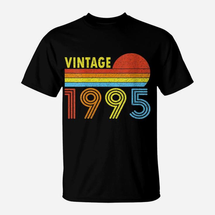 Womens 1995 Vintage 1995 Sunset Gift For Men Women Born Made 1995 T-Shirt