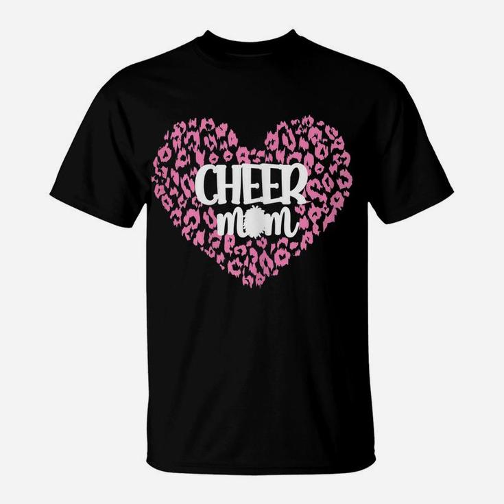 Womens Cheer Mom Proud Cheerleading Mama Cheerleader Mother T-Shirt