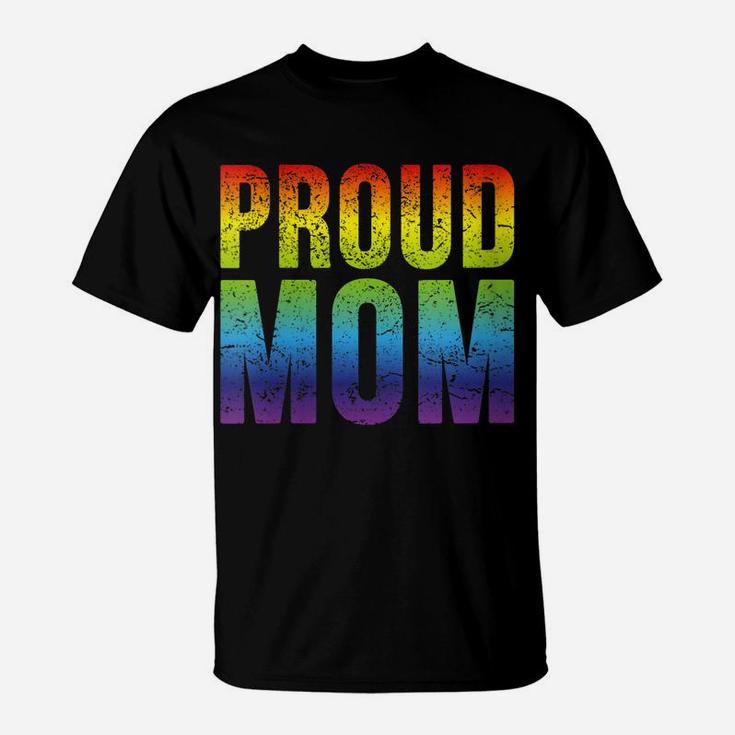 Womens Gay Pride Proud Mom Tshirt Lgbt Parent Mother T-Shirt
