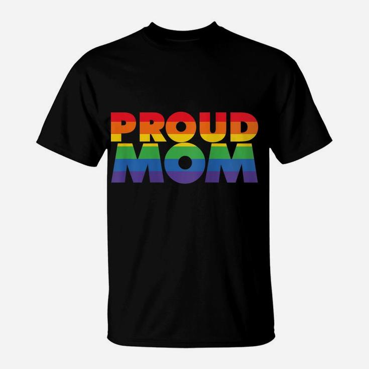 Womens Gay Pride Shirt Proud Mom Lgbt Parent T-Shirt Father's Day Raglan Baseball Tee T-Shirt