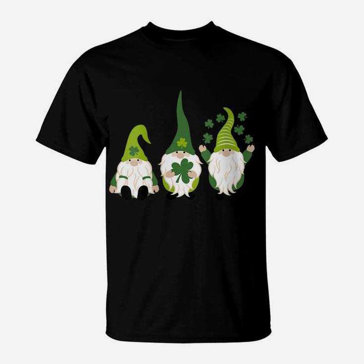 Womens Gnome Leprechaun Tomte Green Gnomes St Patrick's Day T-Shirt